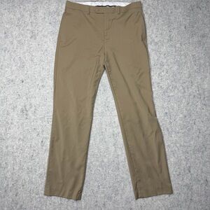 Lauren Ralph Lauren Pants Mens 33W x 32L Brown High Performance Wool Slacks